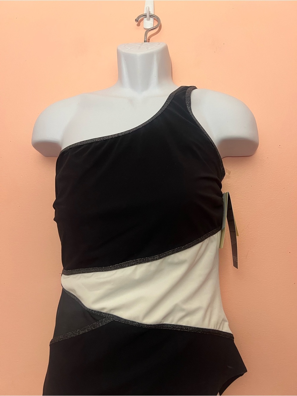NWT Profile by Gottex Stargazer One Shoulder One Piece Swimsuit Size 14 - Picture 6 of 11